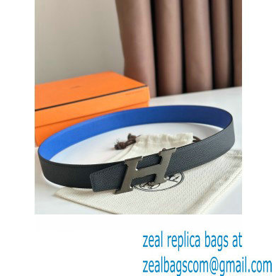 Hermes H Speed belt buckle  &  Reversible leather strap 32 mm 06 2023